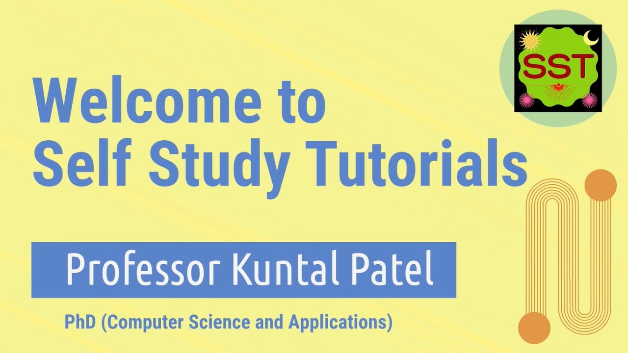 Self Study Tutorials Channel Trailer Youtube