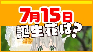 【花言葉】7月15日の誕生花は？／花白もか