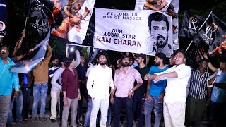 Ram Charan Fans Hungama at Hyderabad Airport | Ram Charan Hyderabad Airport Exclusive Visuals