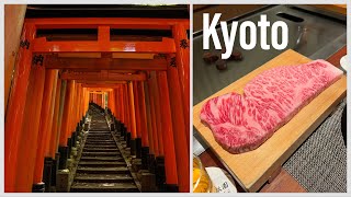 Kyoto's Iconic Fushimi Inari Taisha + Incredible A5 Wagyu at Kobe Beef Steak Mouriya Gion