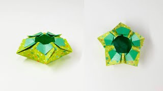 꽃별 상자접기 origami flower star box (ORIGAMI SONG)