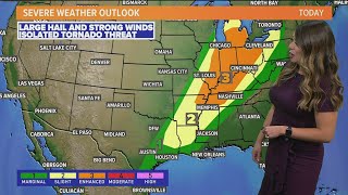 Nationwide severe weather forecast