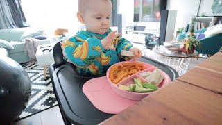 Wat onze baby van 8 maanden eet op een dag | Vloggloss 2320