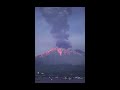 日本鹿儿岛火山喷发