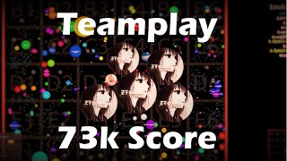 Agar.io - ƵŦ Teamplay (73k points)