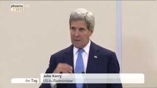 Russisch-Amerikanisches Treffen: PK mit John Kerry und Sergej Lawrow am 12.05.2015