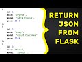 Return JSON Data in Flask