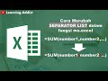 Cara Merubah separator list dalam FUNGSI Ms.Excel. koma menjadi titik koma