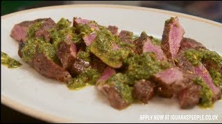 Making the Chimichurri | Go Latin with Las Iguanas