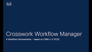 Cisco Crosswork Workflow Manager 1.0