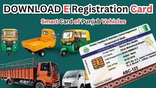 How to Download PUNJAB Vehicle E-Registration Card | SMART Card ONLINE ?