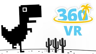 🟩 360 video Dinosaur Google Chrome Dino Run Browser Game Hack 360° VR Virtual Reality
