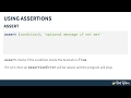 Assertions in Python: How to Use the 