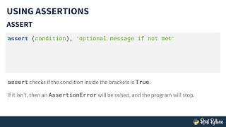 Assertions in Python: How to Use the "try" and "except" Keywords