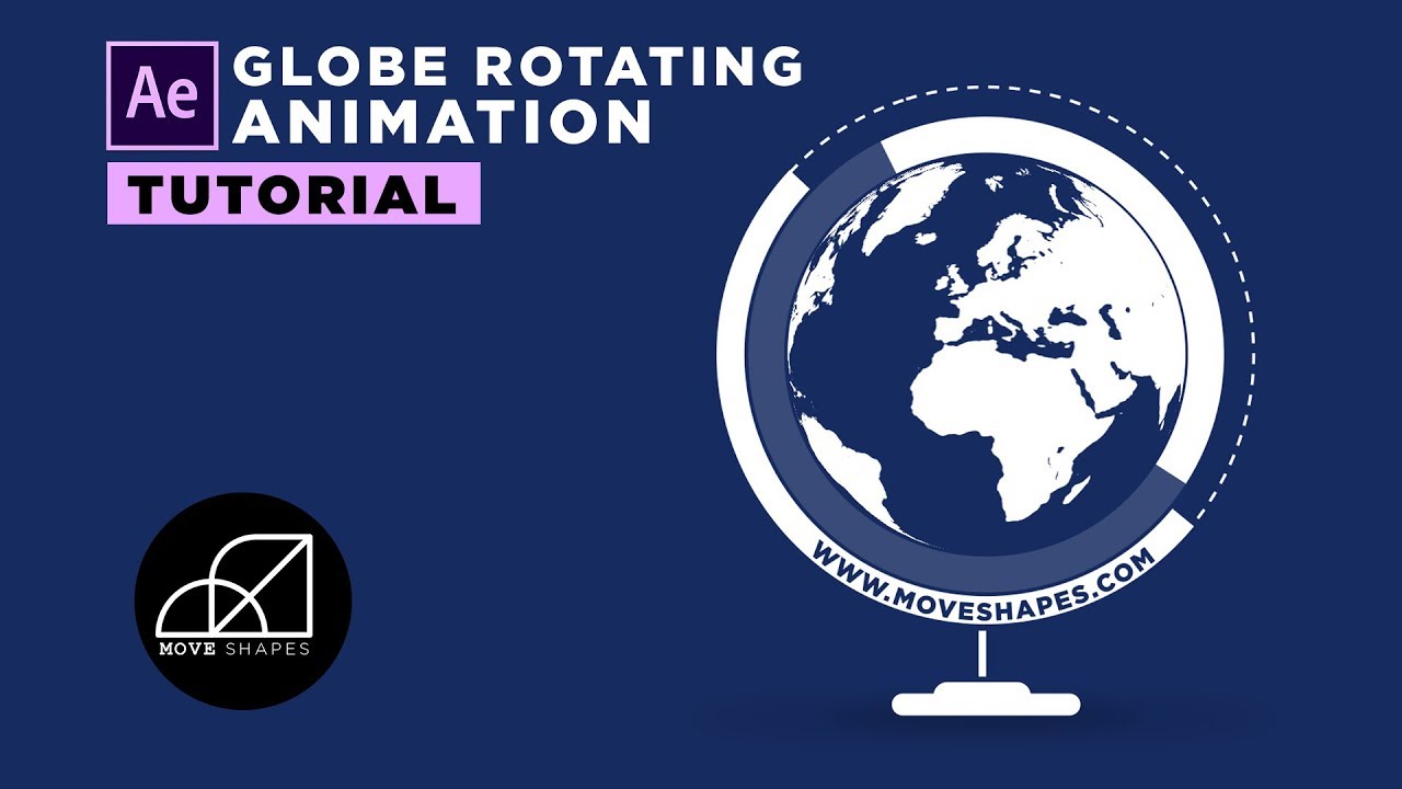 Globe Rotating Infographics Animation - After Effects Tutorial - YouTube