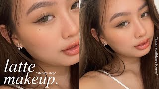 latte makeup trend ☕️🧸  *instant confidence boost* (easy step by step & affordable) | ft. focallure
