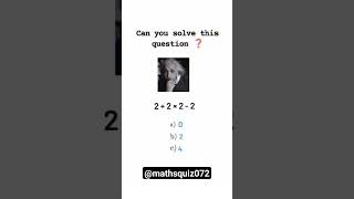 can you solve this question 😱🤔 ~ by Albert Einstein || #shorts #youtube #viral #mathsquiz #iqtest