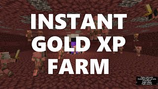 Minecraft Elegance: Instant Gold XP Farm, 360 gold blocks/hour (Java 1.13*-1.20)