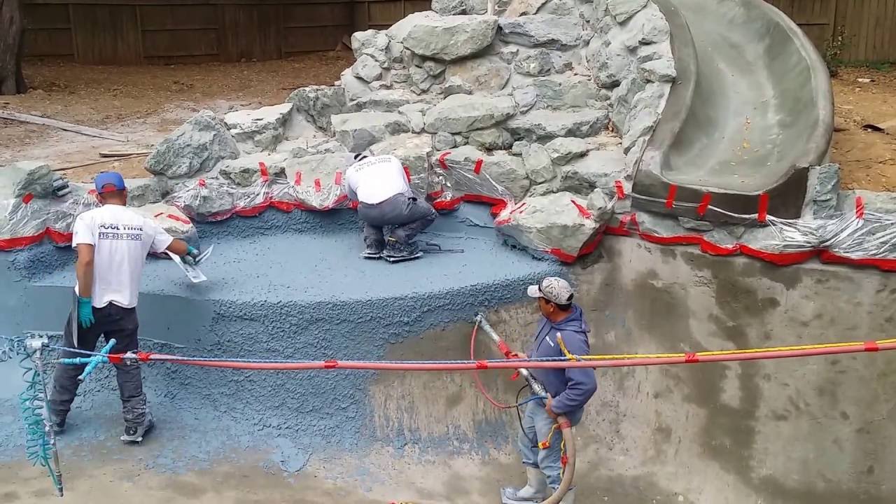 Plastering A Pool Youtube