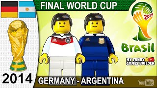 World Cup Final 2014 • Germany vs Argentina 1-0 • Brasil 2014 • All Goals Highlights Lego Football
