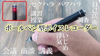 【自己防衛】ペン型ボイスレコーダーを使ってみた！必須アイテムかも…ワンボタン操作