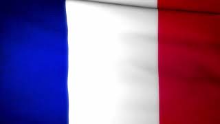 [10 Hours] French Flag Waving - Video & Audio - Waving Flags