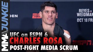 UFC Boston: Charles Rosa full post-fight media scrum