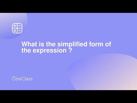 What is the simplified expression?