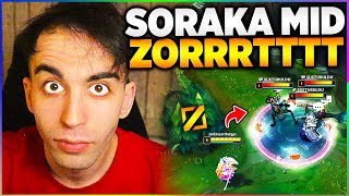 RASHER SORAKA MİD YAPIYOR VE KARŞISI ÇILDIRIYOR!! FULL AP ERİTİCİ SORAKA MİD | Rasher