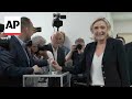 Far-right National Rally's Marine Le Pen votes in France's election