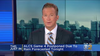 ALCS Game 4 Postponed Due To Rain Forecast For Wednesday Night
