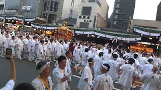 四条通西進〜縄手通中御座三若2023年祇園祭神幸祭③