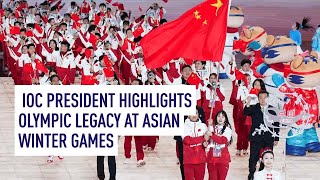 IOC President Highlights Olympic Legacy at Asian Winter Games