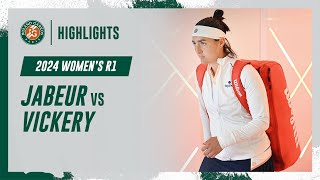 Jabeur vs Vickery Round 1 Highlights | Roland-Garros 2024