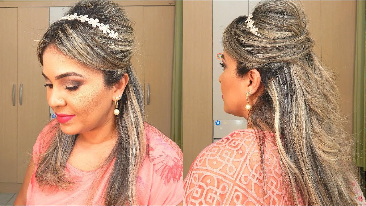 Penteado Semi Preso Fácil Youtube