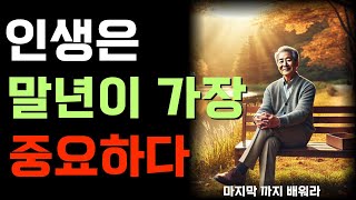 인생은 말년이 가장 중요하다 | 노자 | 오디오북 | 인생조언 | 노후준비 | 좋은글 | 고요한 가르침.반복