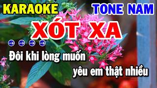 Karaoke Xót Xa Tone Nam Nhạc Sống Trữ Tình Hay Nhất | Kho Nhạc Karaoke