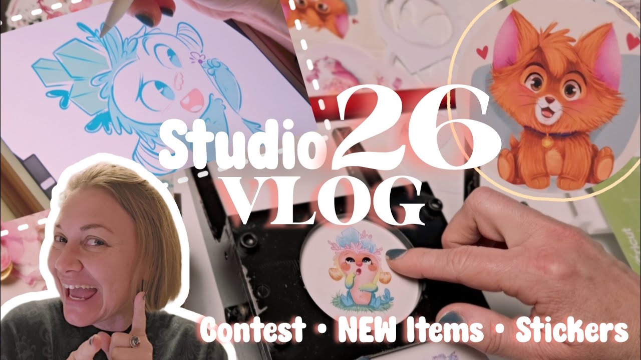 Studio Vlog 26 Contest New Items Stickers Youtube