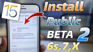 How to Install iOS 15 Public beta for on any iPhone .iOS 15 Beta 2 Re-Release and iOS 15 Public Beta