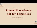 Scenario-25 | Stored procedures in sql server [Explained with Scenario]