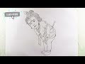 how to draw krishna krishna drawing easy and beautiful best krishna drawing