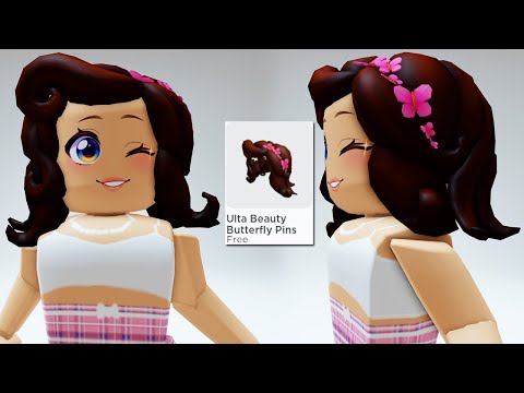 GET THIS FREE CUTE HAIR with BUTTERFLY CLIPS NOW ULTAVERSE ROBLOX LIMITED