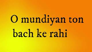 Mundiyan Baaghi 2 Lyrics