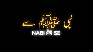 Mehman Banuga Shahe Madina Ka Dekhna || Urdu Lyrics Naat || Black Screen Status