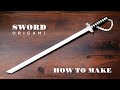 How To Make a Paper Sword (Katana) / Ninja Sword Tutorial