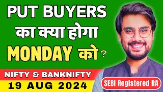 Nifty and BankNifty Prediction for Monday, 19 Aug 2024 | BankNifty Options Monday | Rishi Money