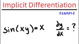 Implicit Differentiation Example #3