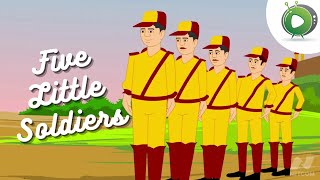 Five Little Soldiers | English Nursery Rhymes For Children | Siruvar Ulagam