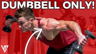 Full Shoulder Workout in 20 Minutes Using Dumbbells ONLY! | V SHRED