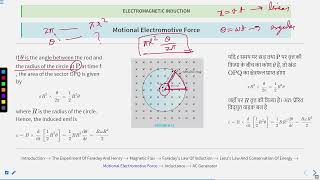 Electromagnetic Induction: Motional Elecromotive Force 2 #SATHEE_AGRI #swayamprabha #icar